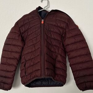 SAVE THE DUCK Kids Puffer Jacket - Dark Brown